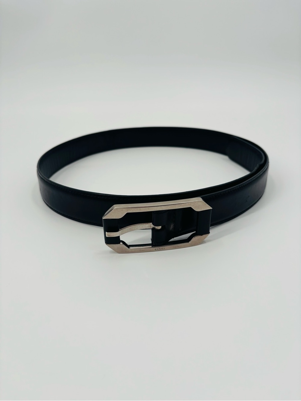 GUCCI womens black belt